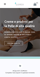 E-commerce di cosmetica in versione mobile