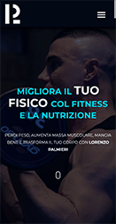 Sito per personal trainer in versione mobile