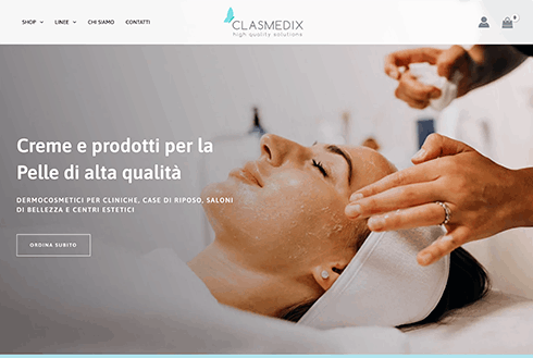 E-commerce di cosmetica in versione desktop